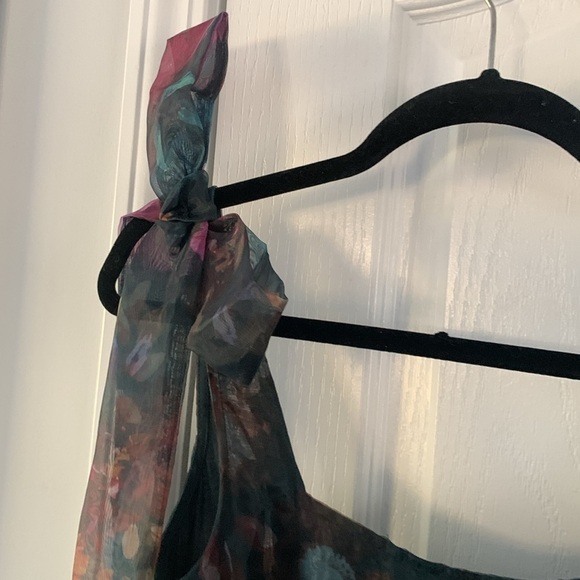 Francesca’s Collections Ivanna Alahna Tiered Floral‎ Maxi Dress XS party chiffon - Picture 14 of 16